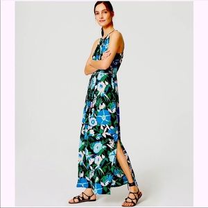 Loft Jungle Floral Maxi Dress - image 1